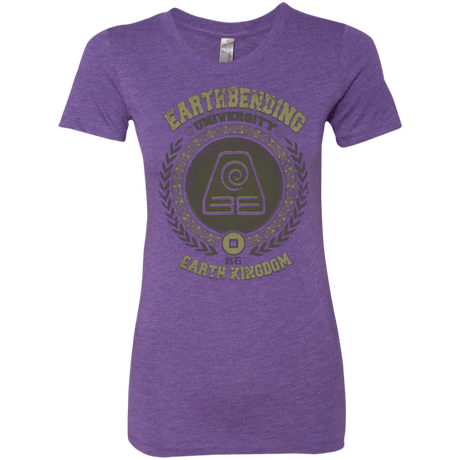 T-Shirts Purple Rush / Small Earthbending university Women's Triblend T-Shirt