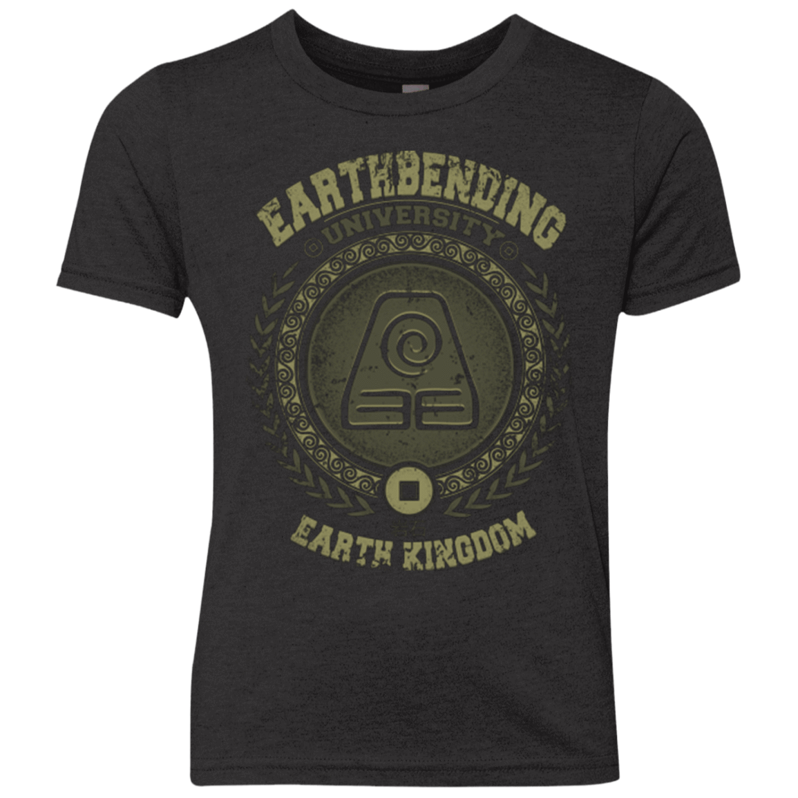 T-Shirts Vintage Black / YXS Earthbending university Youth Triblend T-Shirt