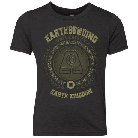 T-Shirts Vintage Black / YXS Earthbending university Youth Triblend T-Shirt