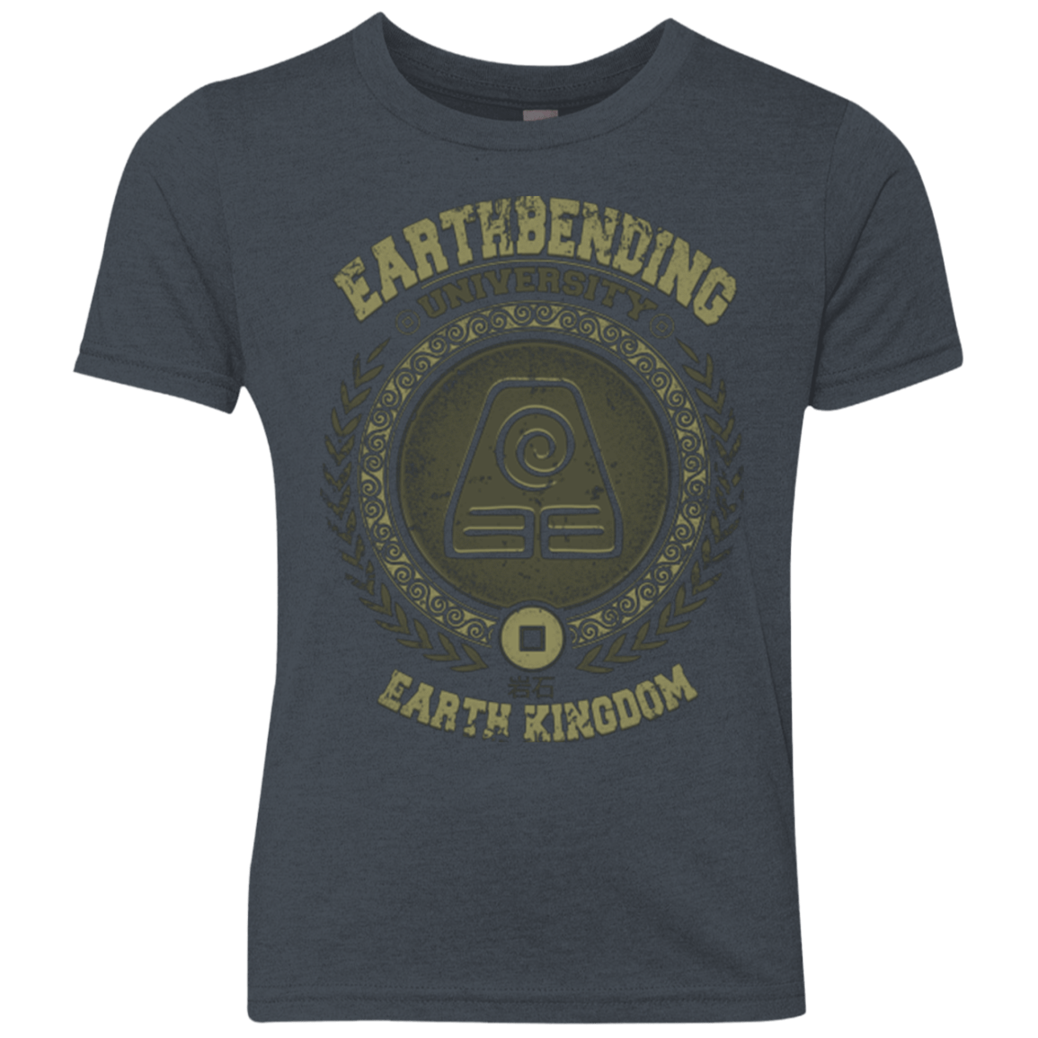 T-Shirts Vintage Navy / YXS Earthbending university Youth Triblend T-Shirt