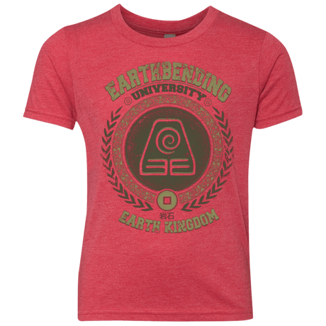 T-Shirts Vintage Red / YXS Earthbending university Youth Triblend T-Shirt