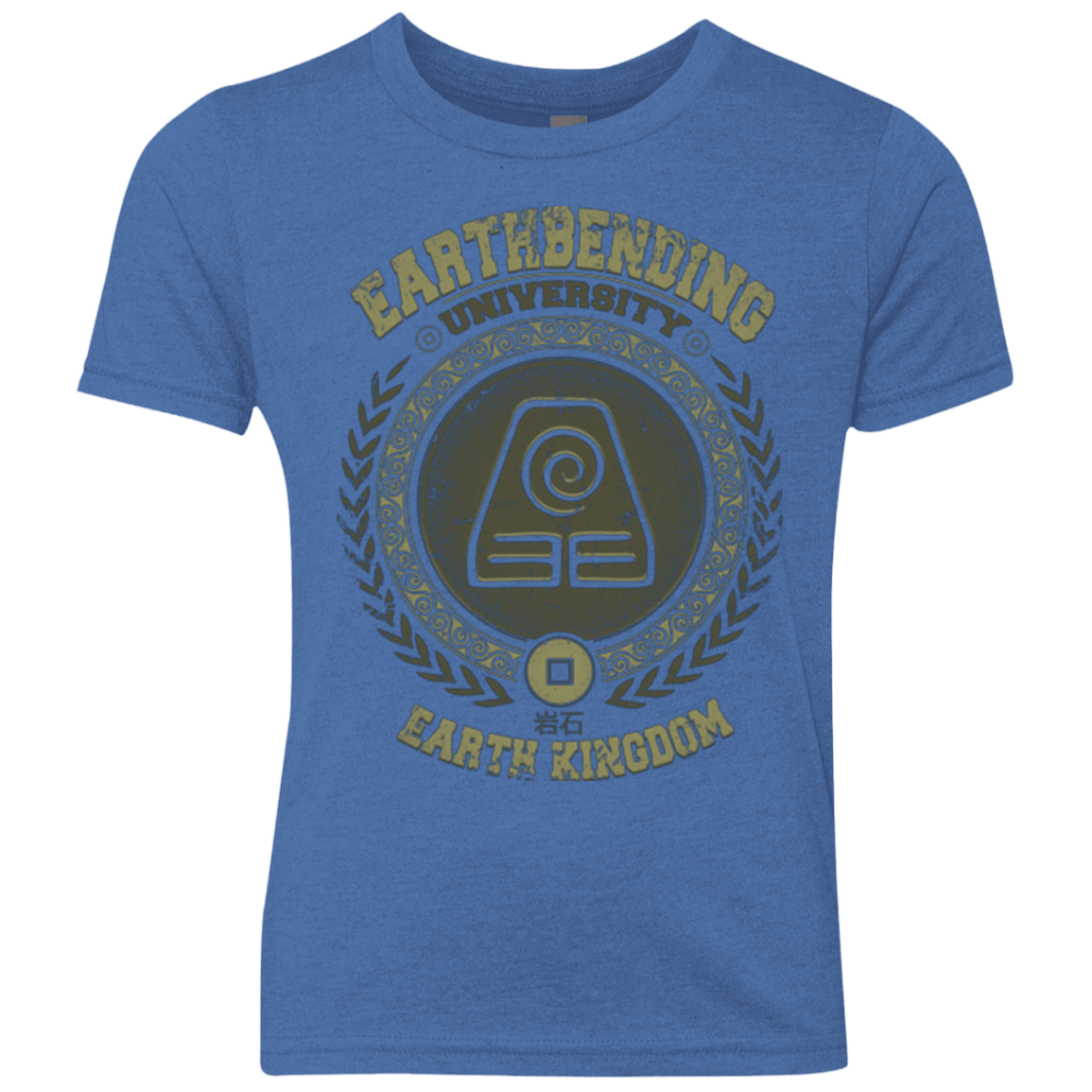 T-Shirts Vintage Royal / YXS Earthbending university Youth Triblend T-Shirt