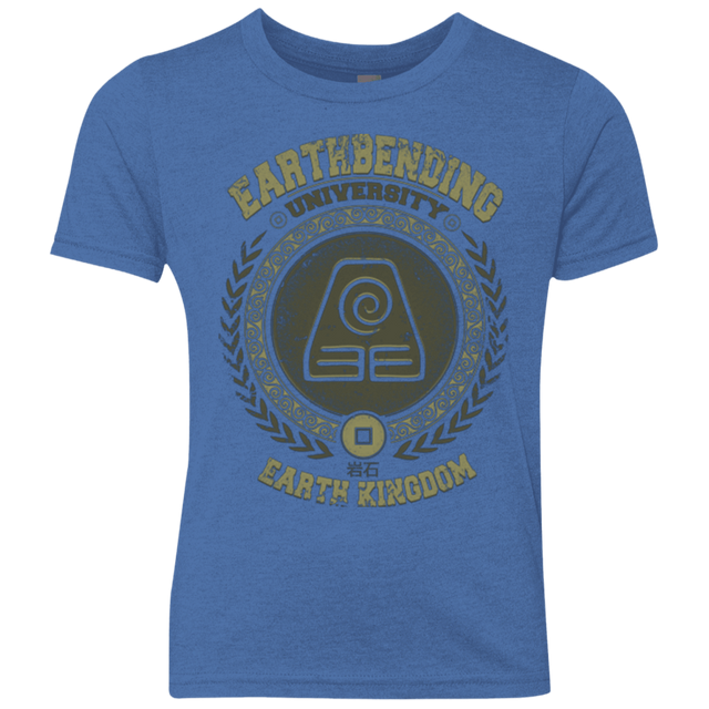T-Shirts Vintage Royal / YXS Earthbending university Youth Triblend T-Shirt