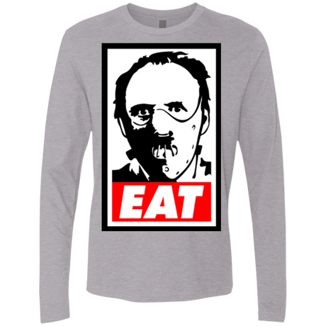 T-Shirts Heather Grey / Small Eat Men's Premium Long Sleeve