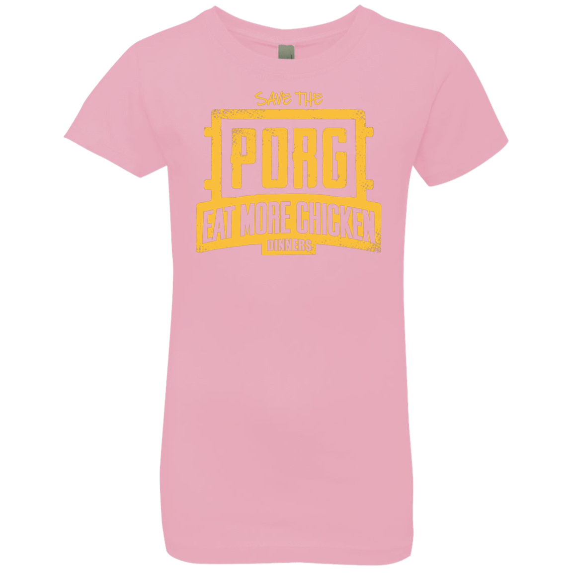 T-Shirts Light Pink / YXS Eat More Chicken Girls Premium T-Shirt