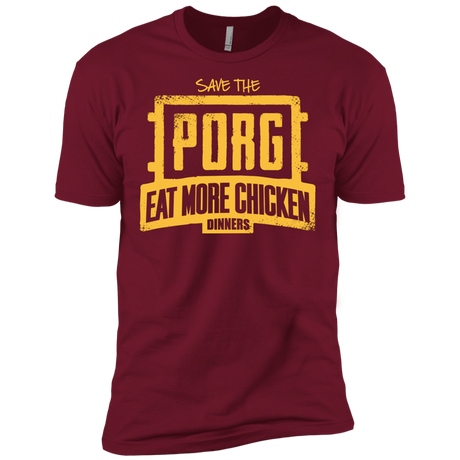 T-Shirts Cardinal / X-Small Eat More Chicken Men's Premium T-Shirt