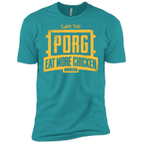 T-Shirts Tahiti Blue / X-Small Eat More Chicken Men's Premium T-Shirt