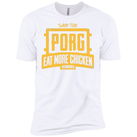 T-Shirts White / X-Small Eat More Chicken Men's Premium T-Shirt