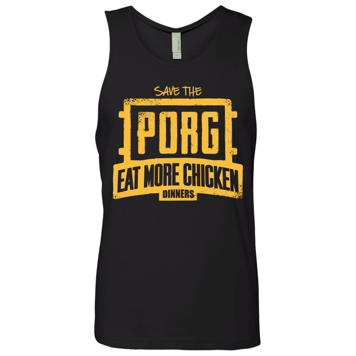 T-Shirts Black / Small Eat More Chicken Men's Premium Tank Top