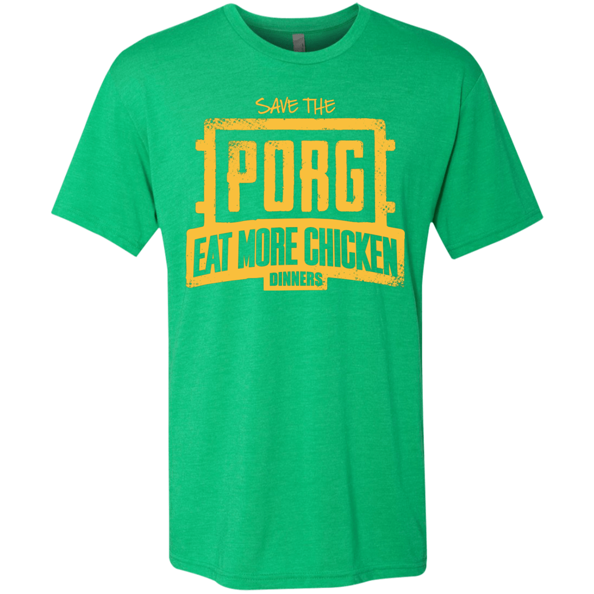 T-Shirts Envy / Small Eat More Chicken Men's Triblend T-Shirt