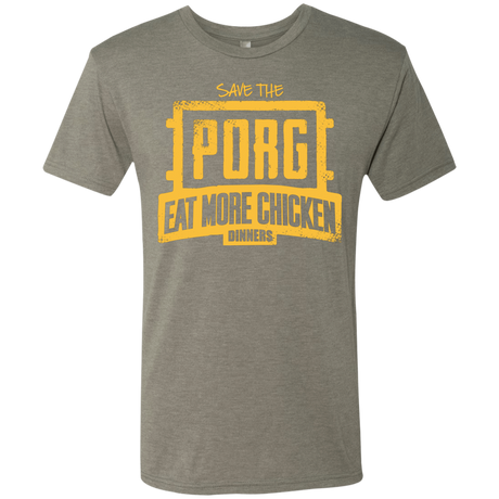 T-Shirts Venetian Grey / Small Eat More Chicken Men's Triblend T-Shirt