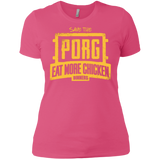 T-Shirts Hot Pink / X-Small Eat More Chicken Women's Premium T-Shirt
