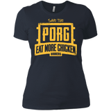 T-Shirts Indigo / X-Small Eat More Chicken Women's Premium T-Shirt