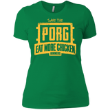 T-Shirts Kelly Green / X-Small Eat More Chicken Women's Premium T-Shirt