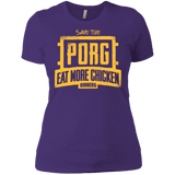 T-Shirts Purple / X-Small Eat More Chicken Women's Premium T-Shirt