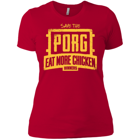 T-Shirts Red / X-Small Eat More Chicken Women's Premium T-Shirt