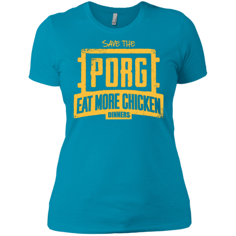 T-Shirts Turquoise / X-Small Eat More Chicken Women's Premium T-Shirt