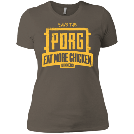 T-Shirts Warm Grey / X-Small Eat More Chicken Women's Premium T-Shirt