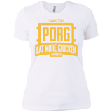 T-Shirts White / X-Small Eat More Chicken Women's Premium T-Shirt