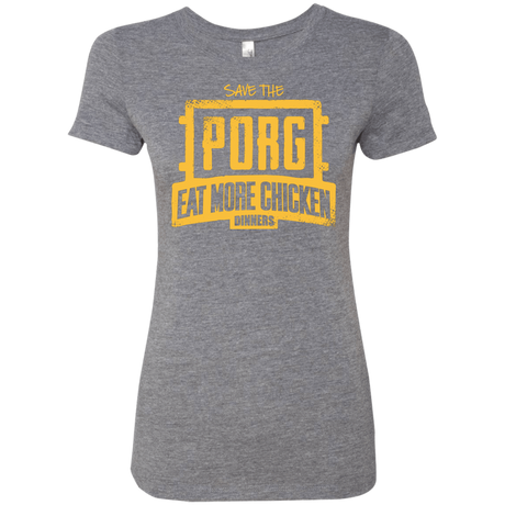 T-Shirts Premium Heather / Small Eat More Chicken Women's Triblend T-Shirt