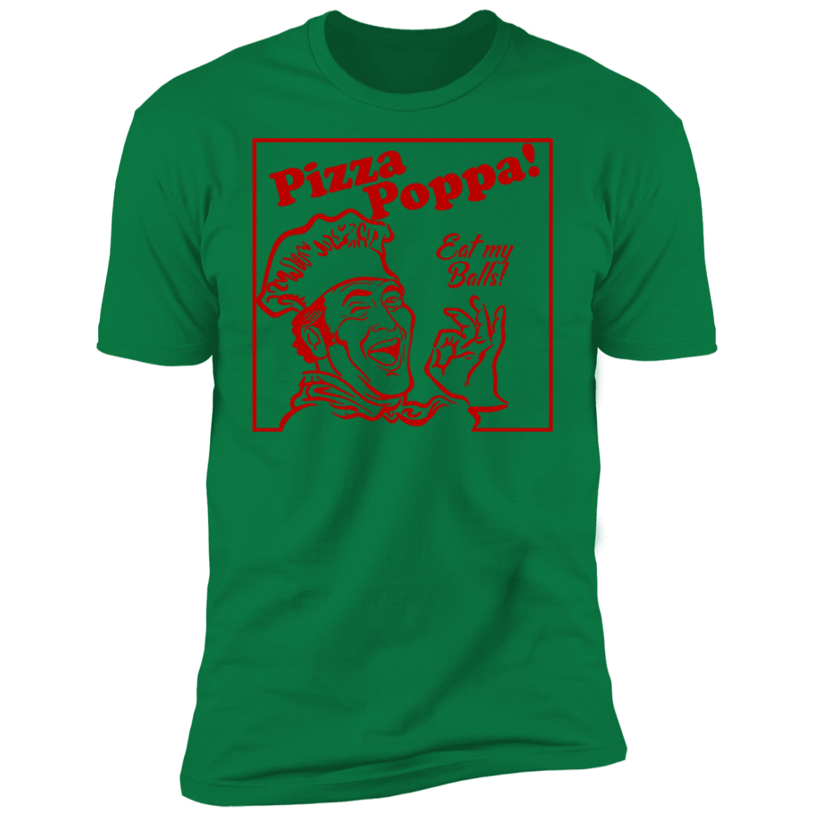 T-Shirts Kelly Green / S Eat my Pizza Balls Men's Premium T-Shirt