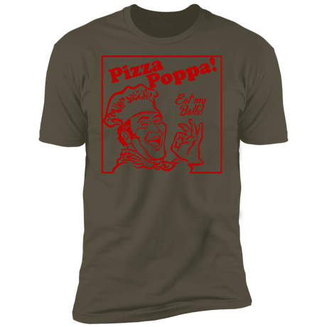 T-Shirts Military Green / S Eat my Pizza Balls Men's Premium T-Shirt