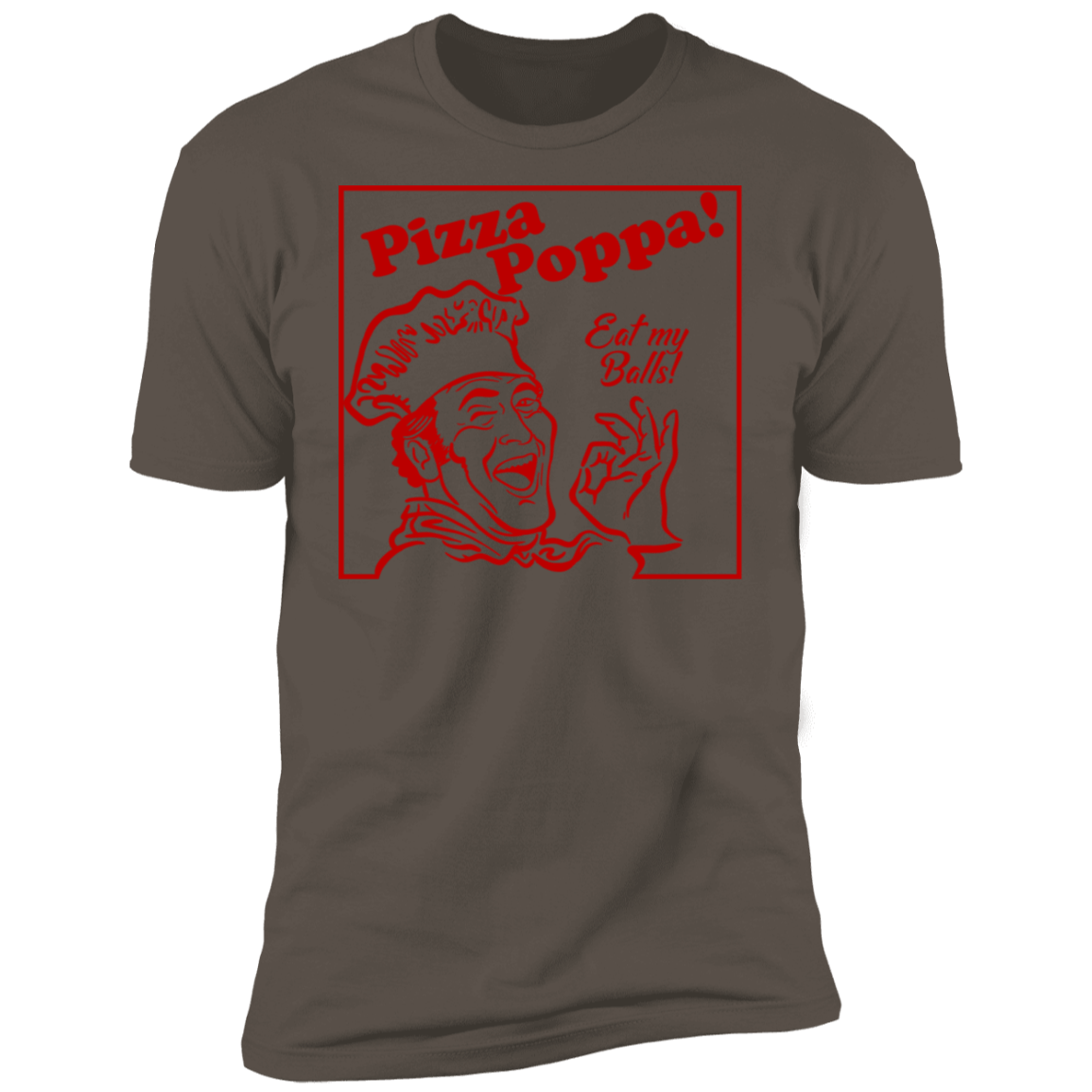 T-Shirts Warm Grey / S Eat my Pizza Balls Men's Premium T-Shirt