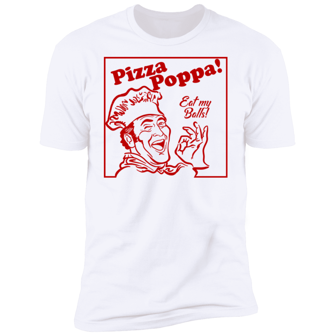 T-Shirts White / S Eat my Pizza Balls Men's Premium T-Shirt