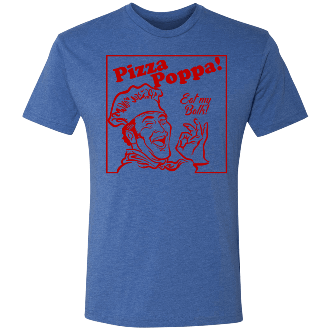 T-Shirts Vintage Royal / S Eat my Pizza Balls Men's Triblend T-Shirt