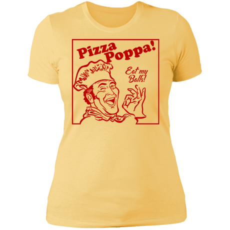 T-Shirts Banana Cream/ / S Eat my Pizza Balls Women's Premium T-Shirt