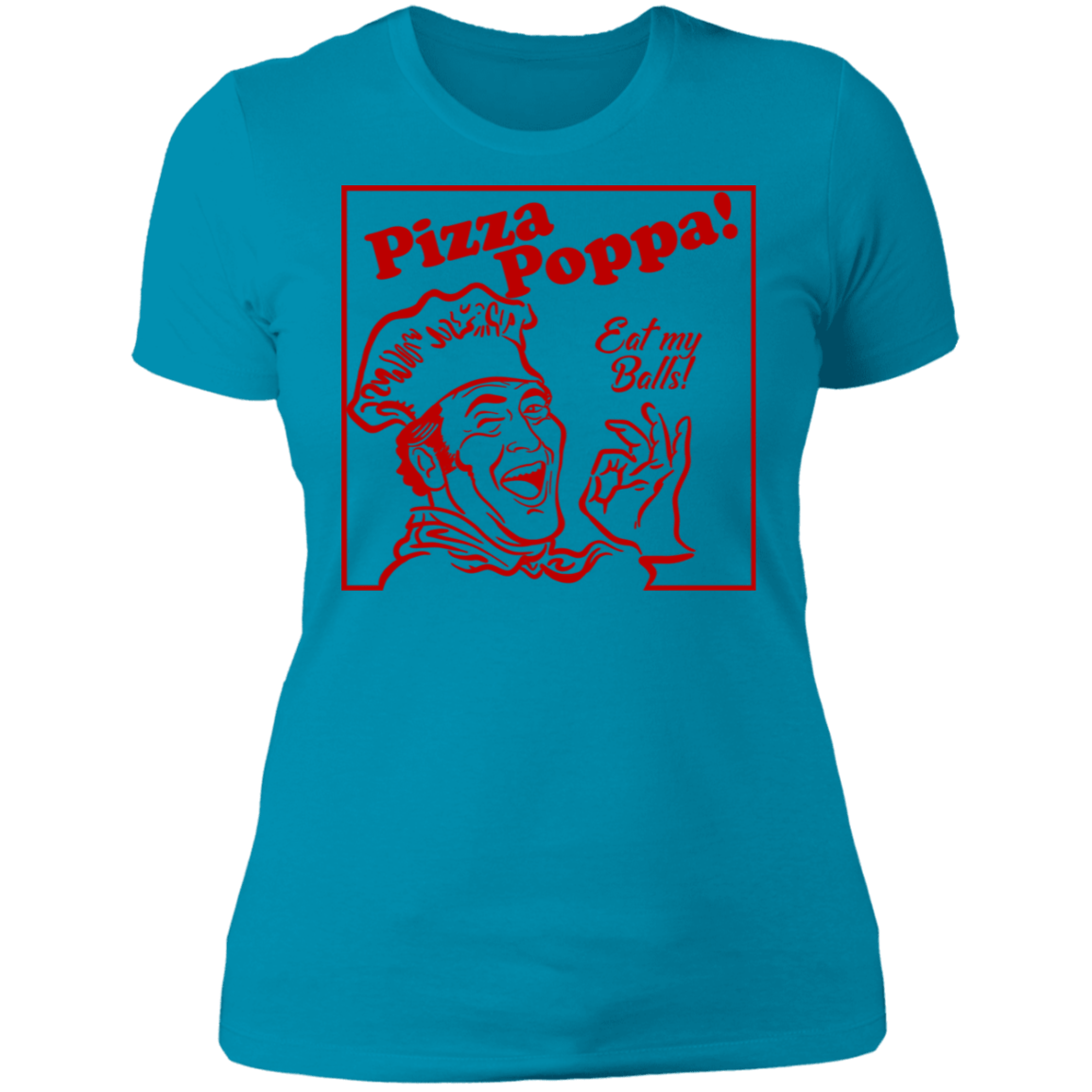 T-Shirts Turquoise / S Eat my Pizza Balls Women's Premium T-Shirt