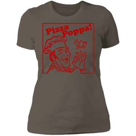 T-Shirts Warm Grey / S Eat my Pizza Balls Women's Premium T-Shirt