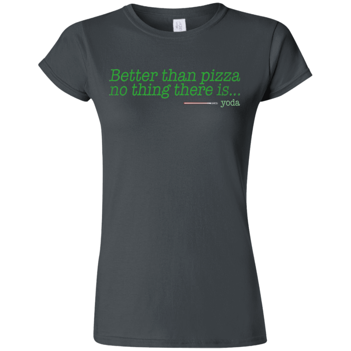 T-Shirts Charcoal / S Eat pizza, You must Junior Slimmer-Fit T-Shirt