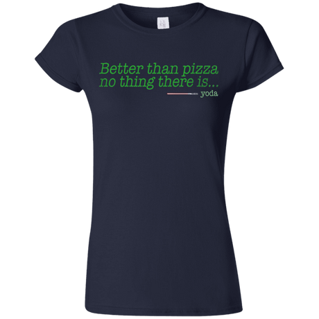 T-Shirts Navy / S Eat pizza, You must Junior Slimmer-Fit T-Shirt