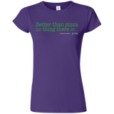 T-Shirts Purple / S Eat pizza, You must Junior Slimmer-Fit T-Shirt