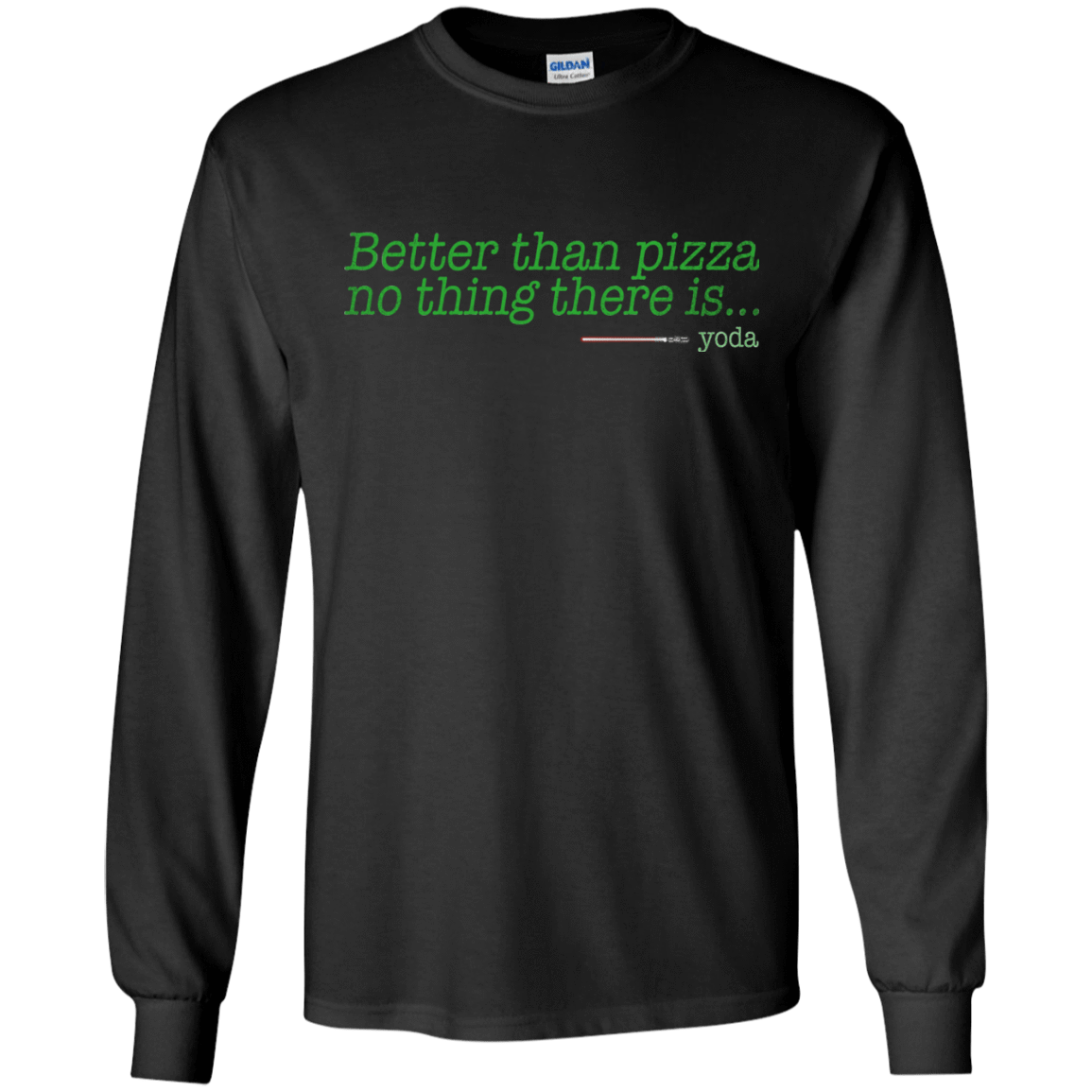 T-Shirts Black / S Eat pizza, You must Men's Long Sleeve T-Shirt