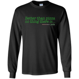 T-Shirts Black / S Eat pizza, You must Men's Long Sleeve T-Shirt