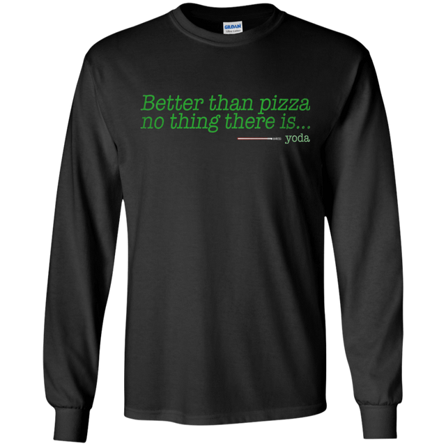 T-Shirts Black / S Eat pizza, You must Men's Long Sleeve T-Shirt