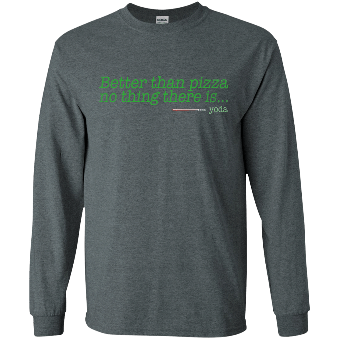 T-Shirts Dark Heather / S Eat pizza, You must Men's Long Sleeve T-Shirt