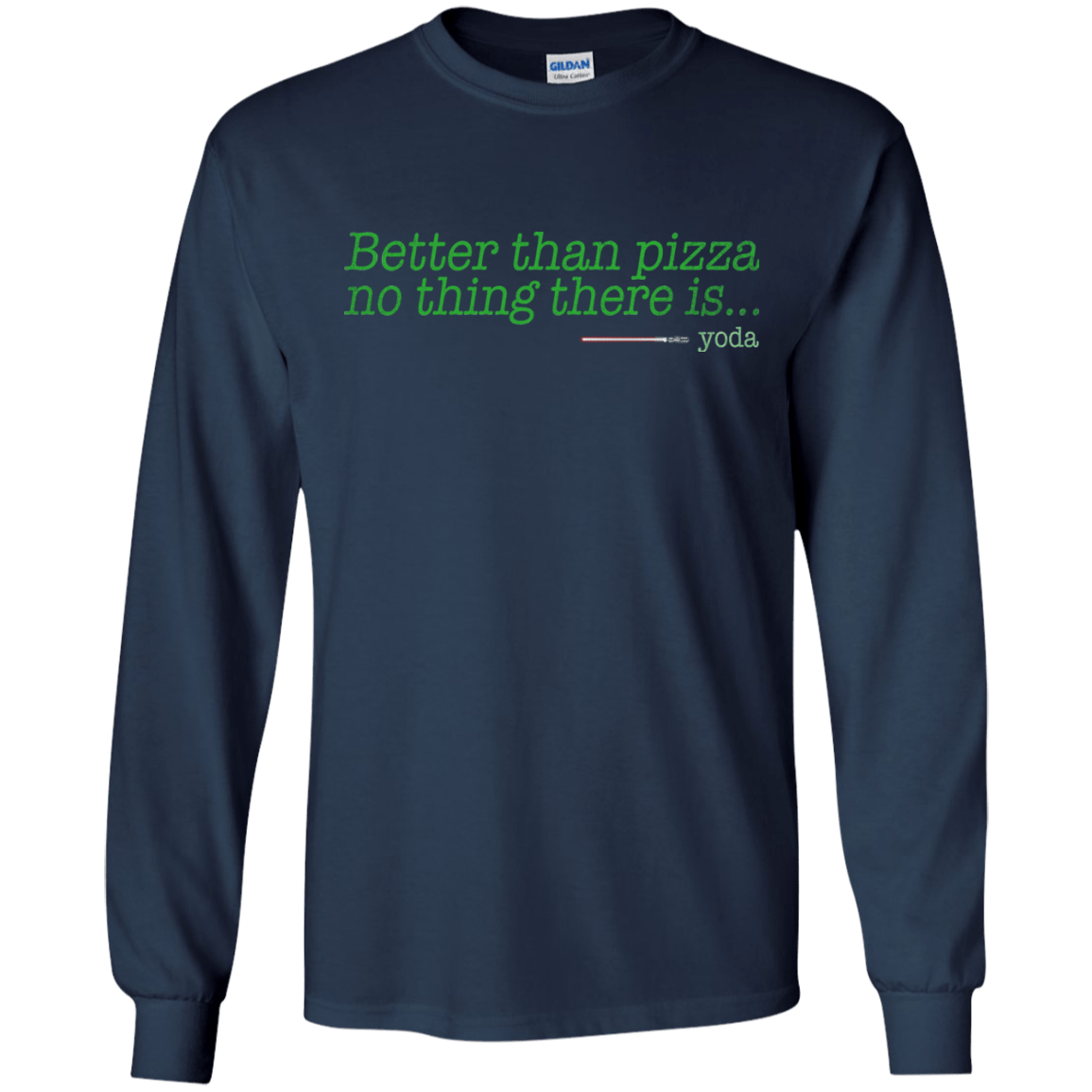 T-Shirts Navy / S Eat pizza, You must Men's Long Sleeve T-Shirt