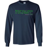 T-Shirts Navy / S Eat pizza, You must Men's Long Sleeve T-Shirt