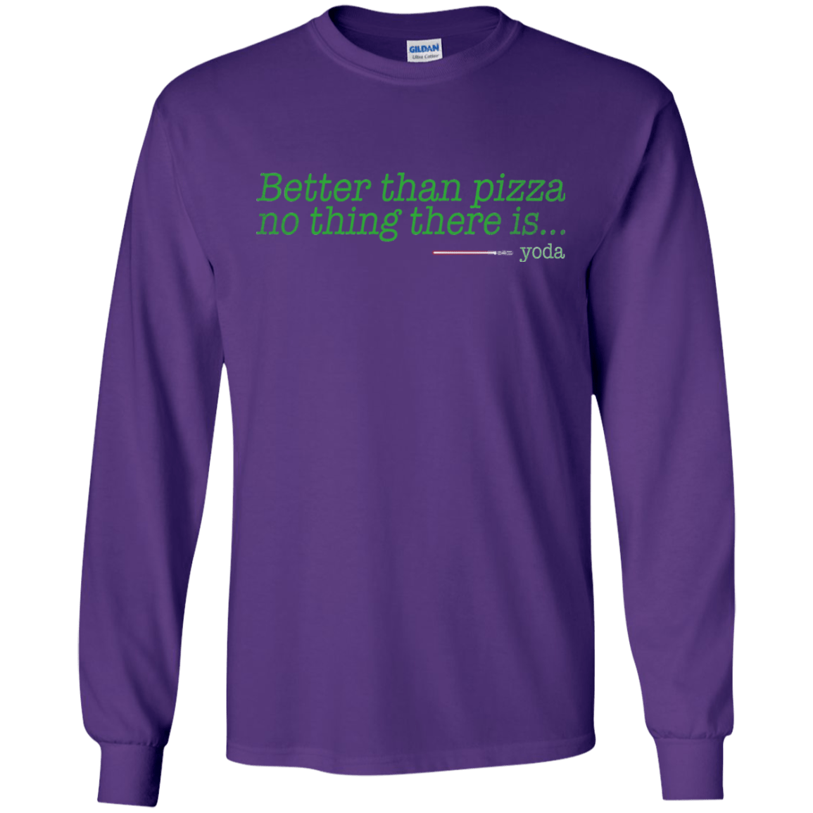 T-Shirts Purple / S Eat pizza, You must Men's Long Sleeve T-Shirt