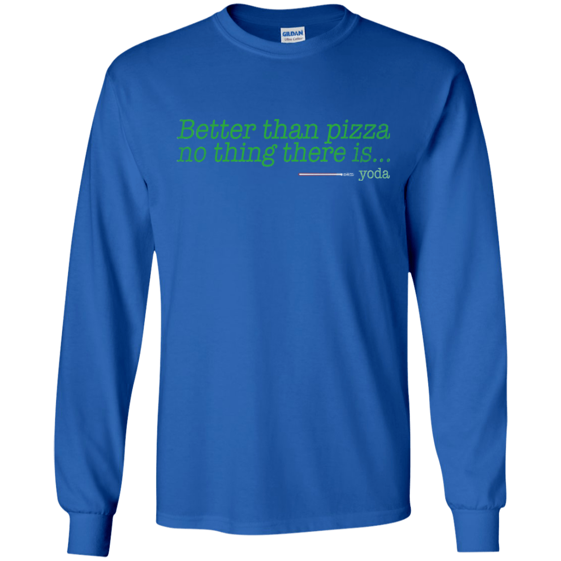 T-Shirts Royal / S Eat pizza, You must Men's Long Sleeve T-Shirt