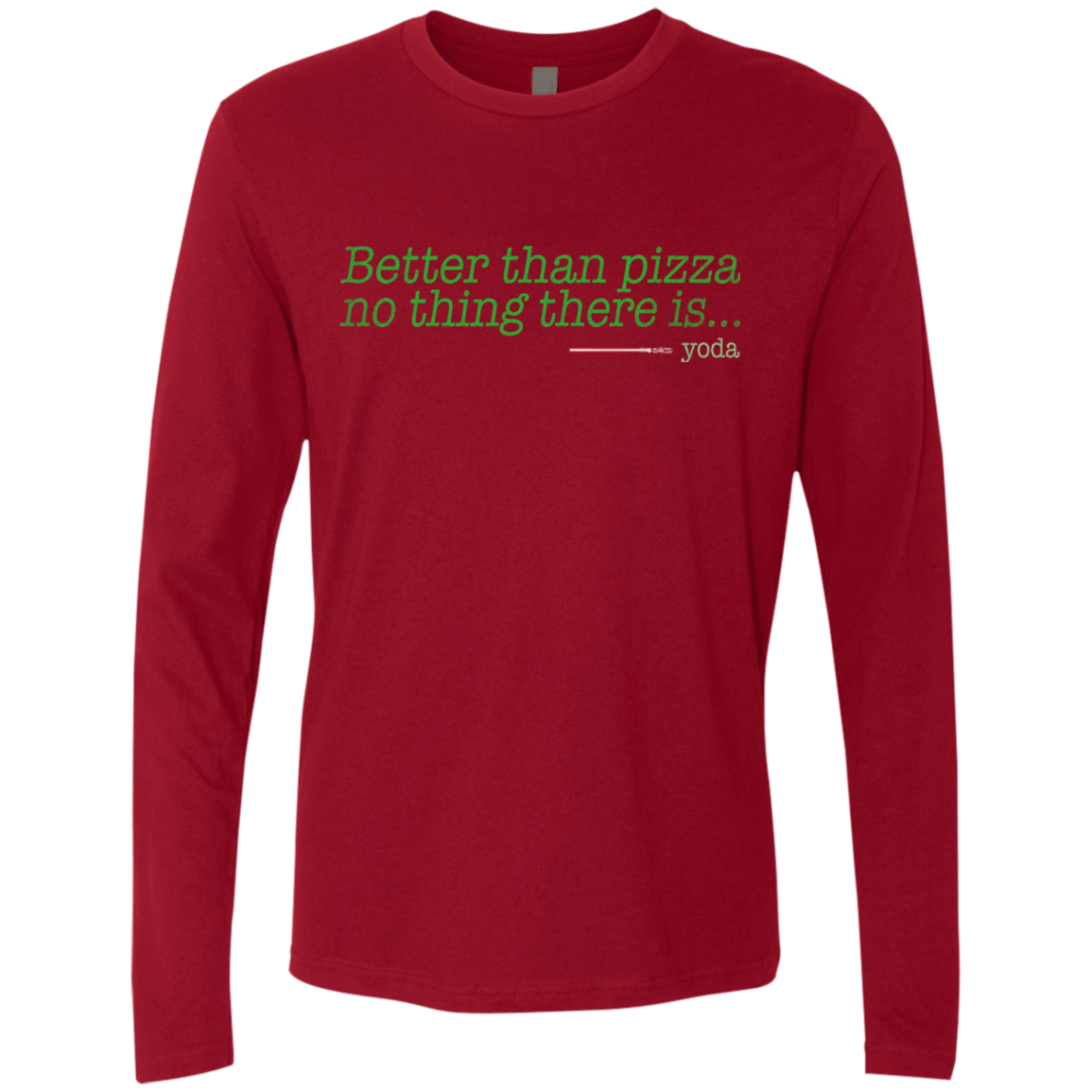 T-Shirts Cardinal / S Eat pizza, You must Men's Premium Long Sleeve