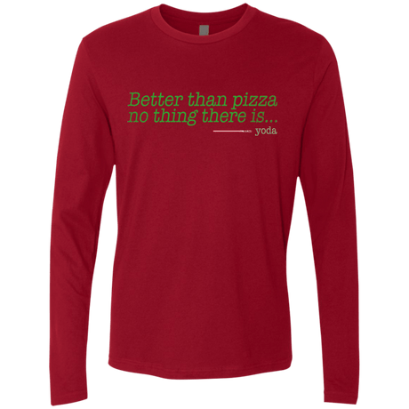 T-Shirts Cardinal / S Eat pizza, You must Men's Premium Long Sleeve