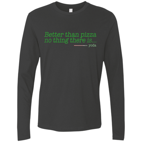 T-Shirts Heavy Metal / S Eat pizza, You must Men's Premium Long Sleeve