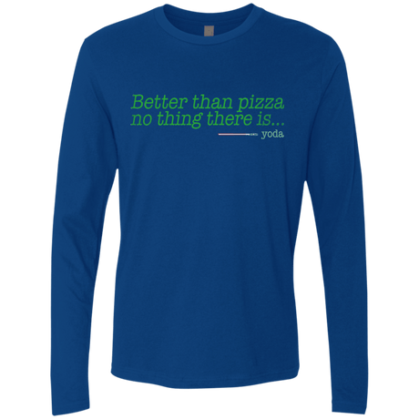 T-Shirts Royal / S Eat pizza, You must Men's Premium Long Sleeve
