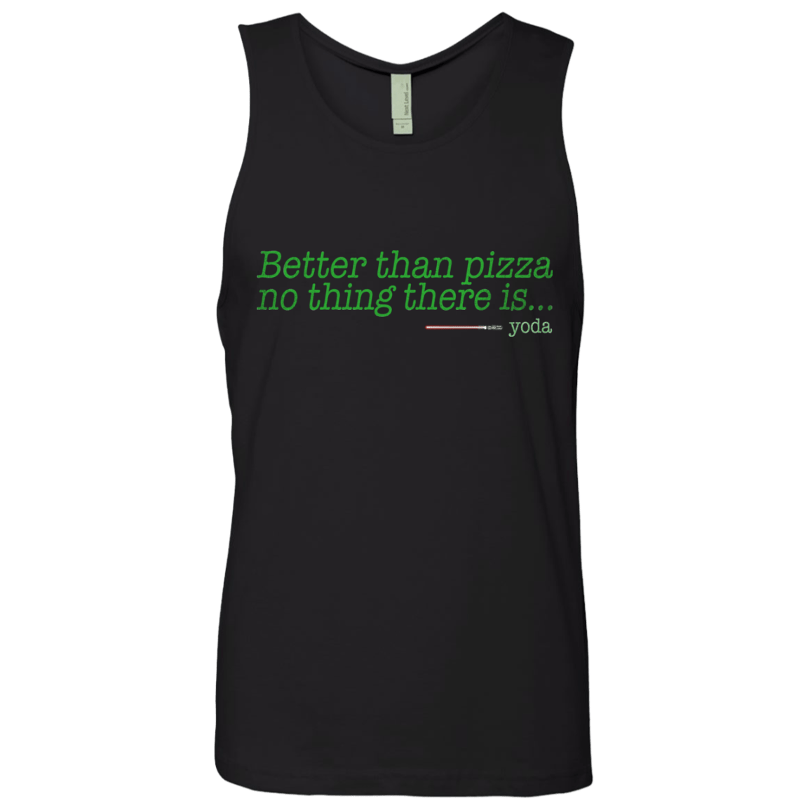 T-Shirts Black / S Eat pizza, You must Men's Premium Tank Top