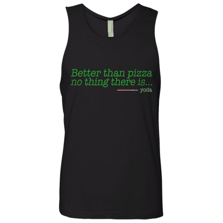 T-Shirts Black / S Eat pizza, You must Men's Premium Tank Top