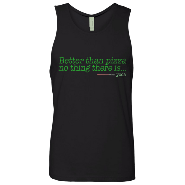 T-Shirts Black / S Eat pizza, You must Men's Premium Tank Top